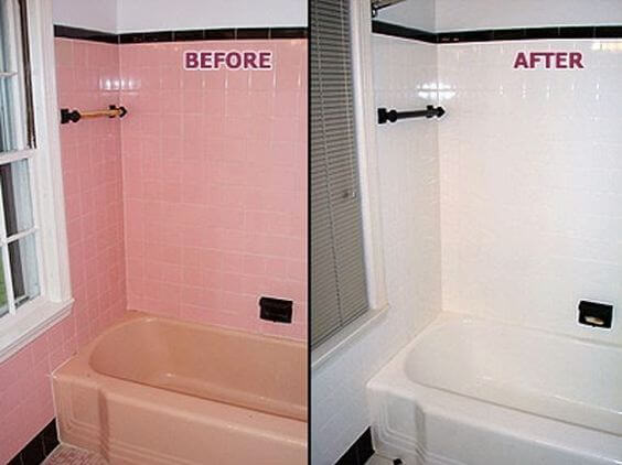 Banheiro Reformado com tinta