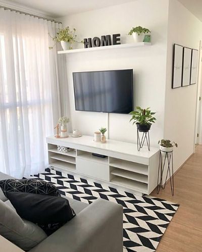 Sala pequena de apartamento