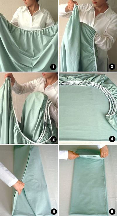 Como dobrar lençol de elástico, passo a passo
