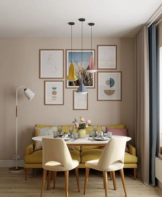 Tons de Amarelo na Decoração: como usar + inspirações Tons de amarelo na decoração amarela sala de jantar