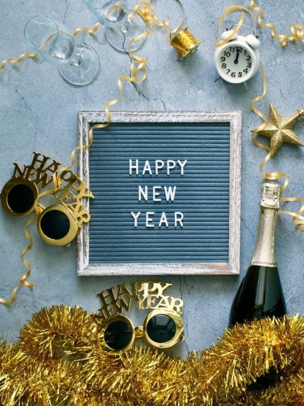 Decoração de ano novo para 2022 - feliz ano novo