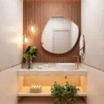 Decoração de lavabo pequeno
