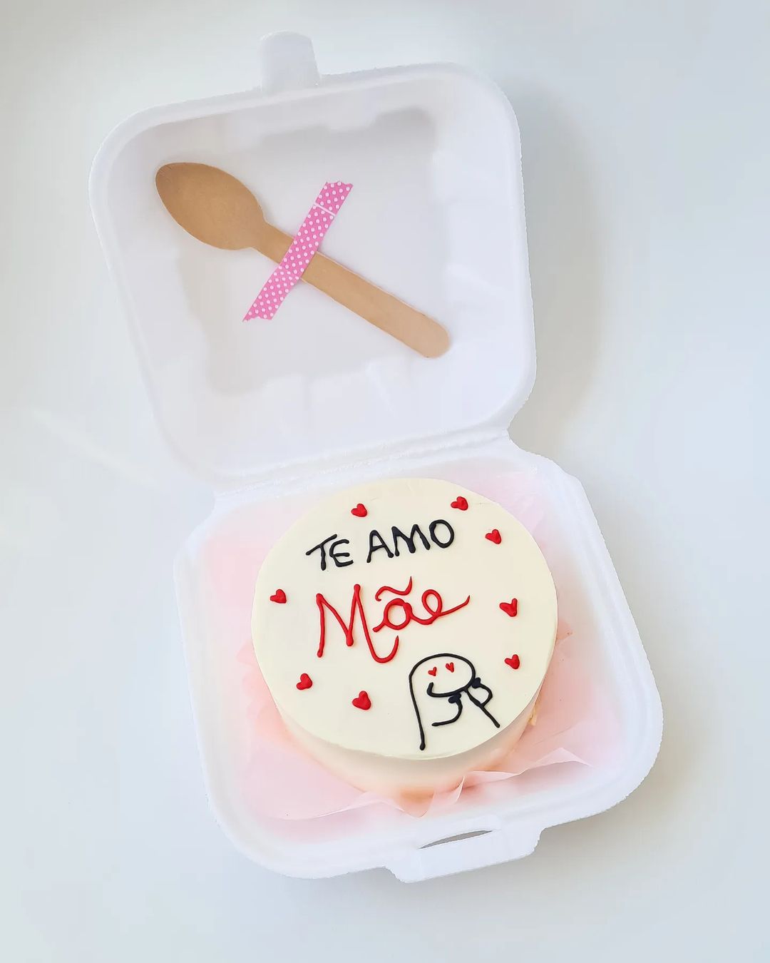 Bolo bento cake com frases dia das mães