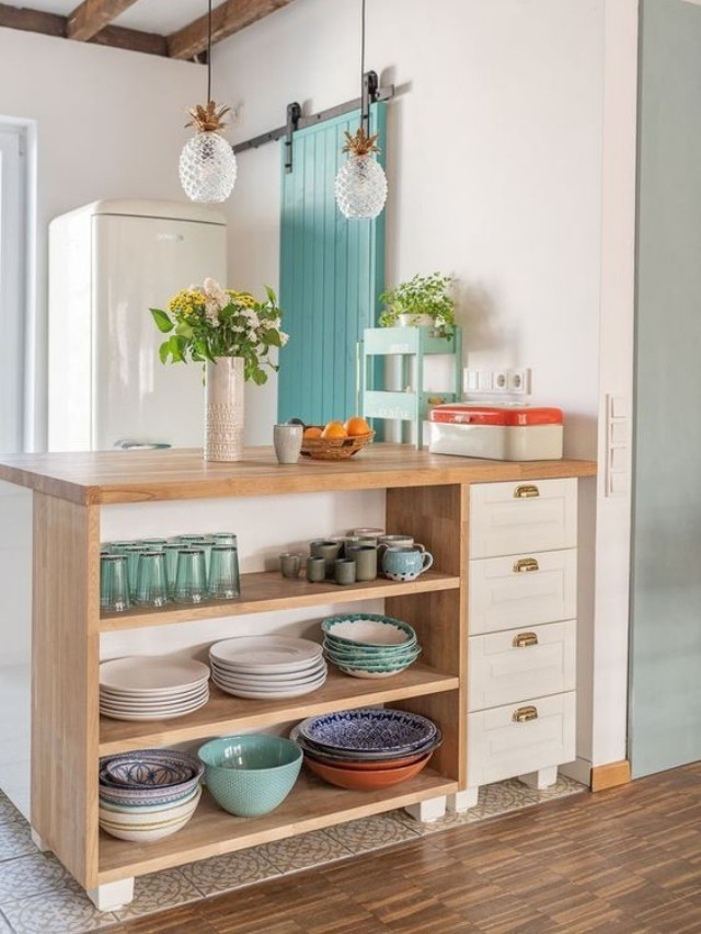 decoração rústica e moderna na cozinha