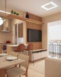 ideia de rack suspenso para sala