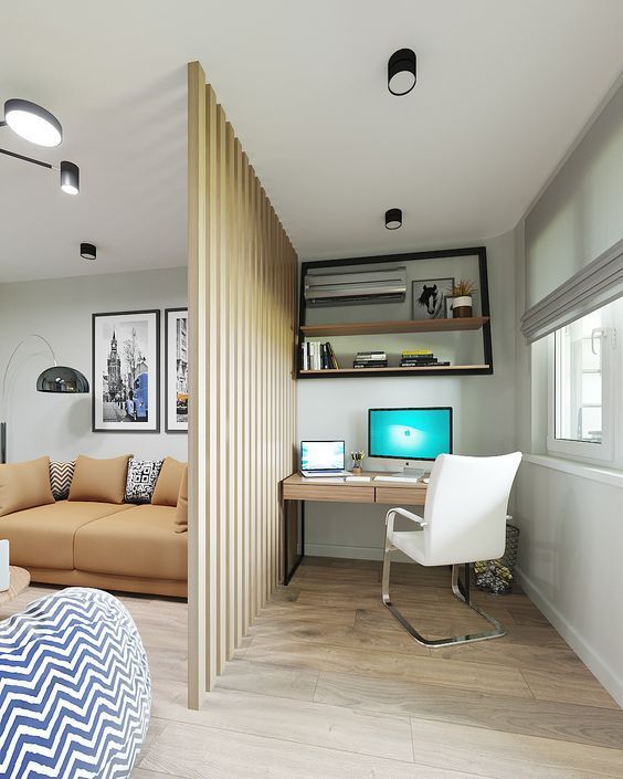 Home office na sala: Saiba mais sobre essa tendência + dicas home office na sala