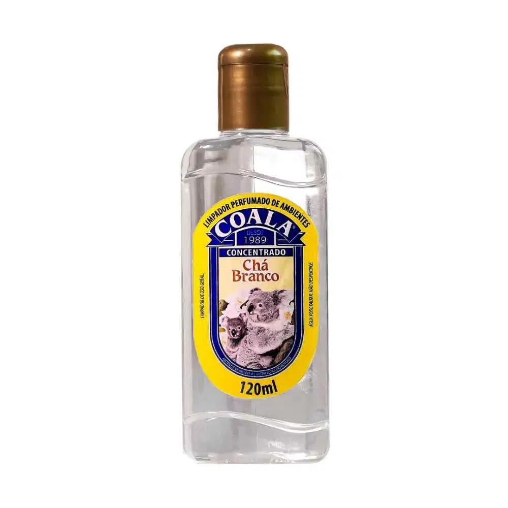 limpador perfumado aromatizante coala de chá branco