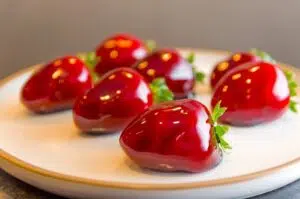 receita de morango do amor com calda